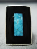 Sensational Zuni Turquoise Sterling Silver Ring Native American-Nativo Arts