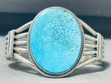 Lake Of Turquoise Native American Navajo Sterling Silver Bracelet Cuff-Nativo Arts