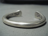 Authentic Important Vintage Native American Navajo Orville Tsinnie Sterling Silver Bracelet-Nativo Arts