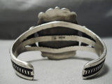 One Of The Best Vintage Native American Navajo Bisbee Turquoise Sterling Silver Bracelet-Nativo Arts