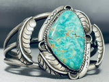 Museum Vintage Native American Navajo Royston Turquoise Sterling Silver Signed Bracelet-Nativo Arts