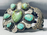 One Of The Best Vintage Museum Royston Turquoise Native American Navajo Sterling Silver Bracelet-Nativo Arts