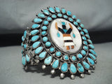 Authentic Vintage Native American Navajo Victor Moses Begay Turquoise Sterling Silver Bracelet-Nativo Arts