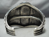 One Of Biggest Best Vintage Native American Navajo Royston Turquoise Sterling Silver Bracelet-Nativo Arts