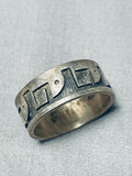 Expressive Vintage Native American Hopi Sterling Silver Ring-Nativo Arts
