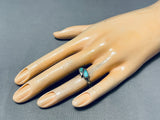 Sweet Vintage Native American Navajo Royston Turquoise Sterling Silver Ring-Nativo Arts