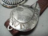 Important Vintage Native American Navajo Tommy Jackson Turquoise Sterling Silver Concho Belt-Nativo Arts