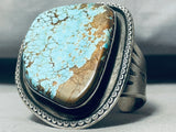 Native American One Of The Biggest Best Ever 160 Gram #8 Turquoise Sterling Silver Bracelet-Nativo Arts