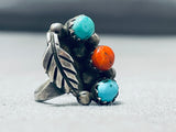 Sweet Vintage Native American Navajo Turquoise Sterling Silver Ringold-Nativo Arts