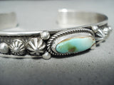 Important Artist Native American Navajo Royston Turquoise Sterling Silver Bracelet-Nativo Arts