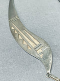Phil Poseyesva Rare Vintage Native American Hopi Sterling Silver Necklace-Nativo Arts