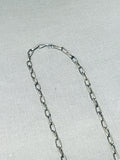 One Of Most Intricate Vintage Native American Navajo Turquoise Inlay Sterling Silver Necklace-Nativo Arts