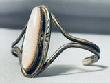Native American Fabulous Vintage Mussel Shell Sterling Silver Bracelet-Nativo Arts