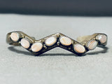 Fabulous Vintage Native American Navajo Pink Shell Sterling Silver Bracelet-Nativo Arts