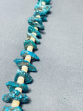 Native American Marvelous Vintage Santo Domingo Turquoise Shell Heishi Necklace-Nativo Arts