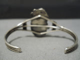 Magnificent Detailed Vintage Native American Navajo Dry Creek Turquoise Sterling Silver Bracelet-Nativo Arts