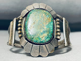 One Of The Best Vintage Native American Navajo Leadville Turquoise Sterling Silver Bracelet-Nativo Arts
