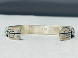 Important Vintage Native American Navajo Domed Turquoise Sterling Silver Bracelet-Nativo Arts