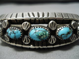 Museum Vintage Native American Navajo Bisbee Turquoise Sterling Silver Bracelet-Nativo Arts
