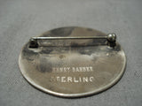 Important Vintage Native American Navajo Henry Barber Sterling Silver Hummingbird Pin Old-Nativo Arts