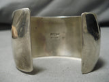 Important Ray Tracey Vintage Sterling Silver Native American Navajo Bracelet-Nativo Arts