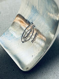 Authentic Tommy Jackson Native American Navajo Turquoise Sterling Silver Inlay Bracelet-Nativo Arts