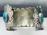 Bisbee Turquoise Mine Vintage Native American Navajo Concho Sterling Silver Bracelet-Nativo Arts