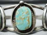 Noteworthy Vintage Native American Navajo Royston Turquoise Sterling Silver Bracelet Old-Nativo Arts