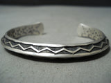 Important Vintage Native American Navajo Sunshine Reeves Sterling Silver Bracelet-Nativo Arts