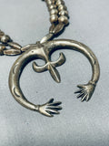 Authentic Vintage Native American Navajo Sterling Silver Squahs Blossom Necklace-Nativo Arts