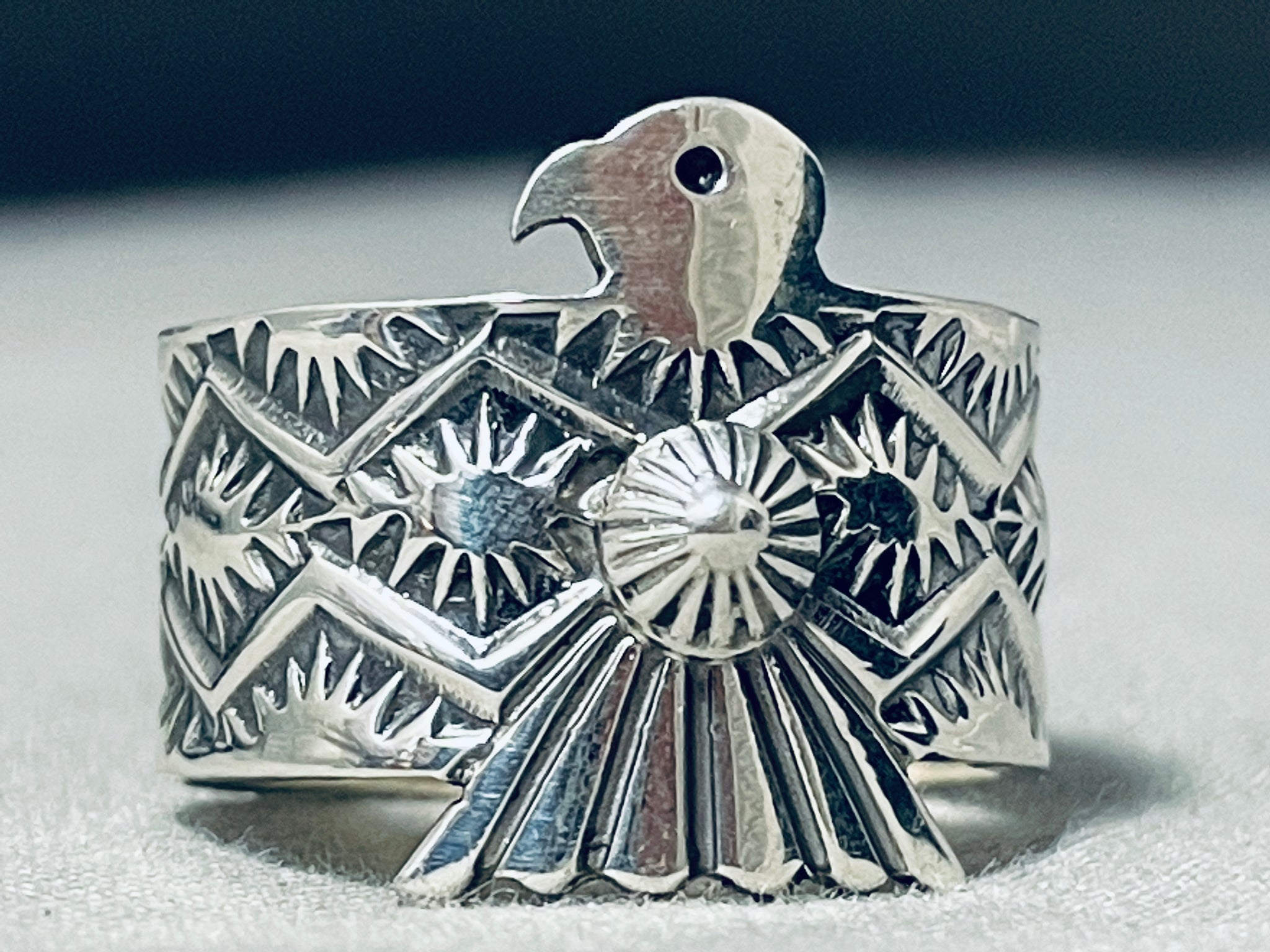 Phenomenal Native American Navajo Signed Sterling Silver 