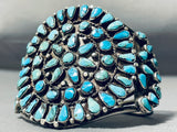 One Of The Best Ever Vintage Native American Navajo Turquoise Sterling Silver Bracelet-Nativo Arts
