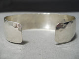 Impressive Vintage Navajo Hand Tooled Sterling Silver Native American Bracelet-Nativo Arts