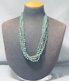 Native American Phenomenal Vintage Santo Domingo 7 Strand Turquoise Heishi Necklace-Nativo Arts
