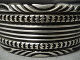 Important Gary Reeves Sterling Silver Navajo Native American Bracelet-Nativo Arts