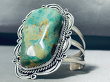 103 Grams Monster Native American Navajo Turquoise Sterling Silver Bracelet-Nativo Arts