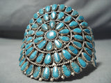 Tso Navajo Turquoise Sterling Silver Bracelet Native American-Nativo Arts