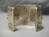 Big Best Vintage Native American Navajo Natural Turquoise Sterling Silver Bracelet Cuff Old-Nativo Arts