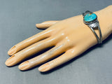 Impressive Vintage Native American Navajo Royston Turquoise Sterling Silver Bracelet-Nativo Arts