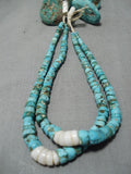 Superior Vintage Navajo 40 Royston Turquoise Native American Necklace-Nativo Arts