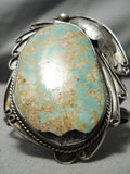 Colossal Vintage Native American Navajo Old Royston Turquoise Sterling Silver Bracelet-Nativo Arts