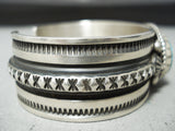 Native American Important Famous Al Jake High Grade Turquoise Sterling Silver Bracelet-Nativo Arts