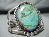 Big Authentic Vintage Native American Navajo Royston Turquoise Sterling Silver Bracelet-Nativo Arts