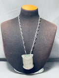 Best Important Vintage Native American Navajo Jewelry Box Sterling Silver Necklace-Nativo Arts
