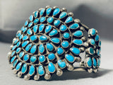 One Of The Best Vintage Native American Navajo Mamie James Turquoise Sterling Silver Bracelet-Nativo Arts