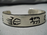 Quality Vintage Hopi Nathtan Fred Sterling Silver Native American Bracelet-Nativo Arts