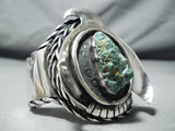 Native American Important Vintage Ben Nighthorse Campbell Turquoise Sterling Silver Bracelet Set-Nativo Arts