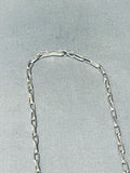 Native American Signed Dancing Kokopelli Vintage Navajo Sterling Silver Necklace-Nativo Arts