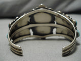One Of The Best Vintage Native American Navajo Domed #8 Turquoise Sterling Silver Bracelet-Nativo Arts