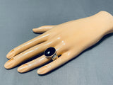 Authentic Ben Begaye Exquisite Native American Navajo Black Onyx Sterling Silver Ring-Nativo Arts